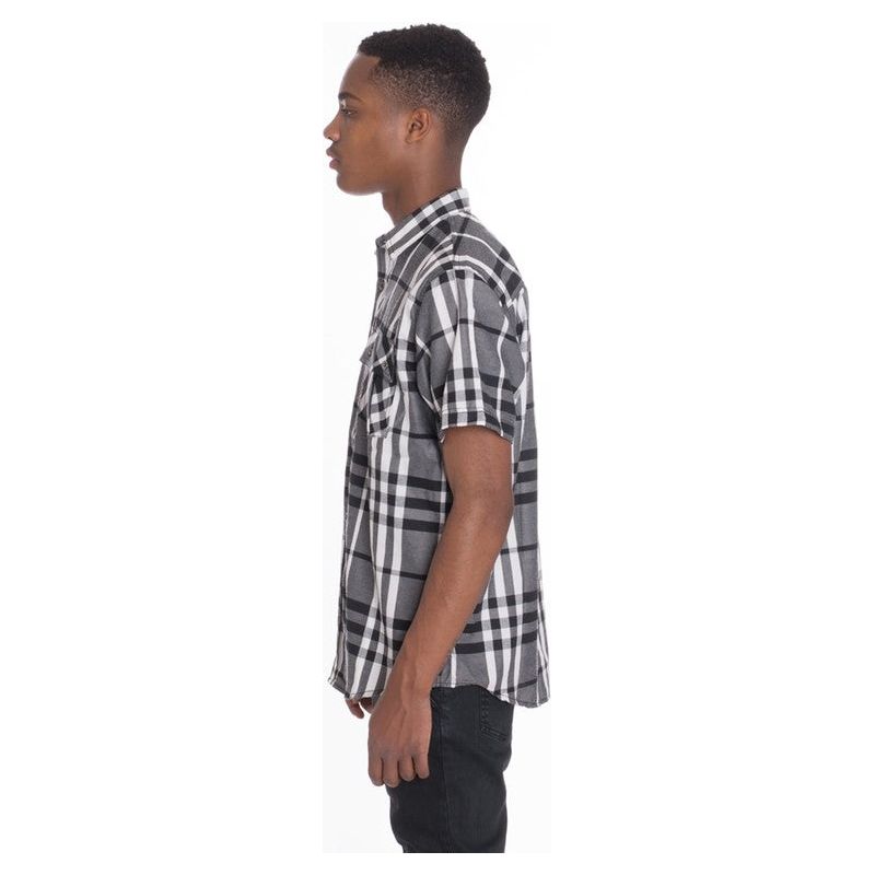 Men's Casual Short Sleeve Checker Shirts