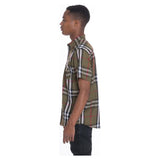 Men's Casual Short Sleeve Checker Shirts