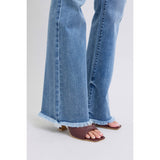 Judy Blue Raw Hem High Rise Bootcut Jeans