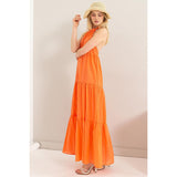 Halter Neck Cover Up Maxi Dress