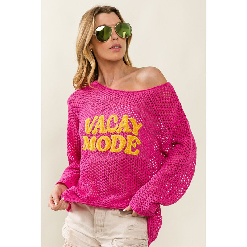BiBi VACAY MODE Embroidered Knit Cover Up - Spicie's Boutique