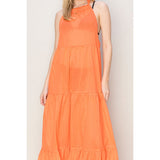 Halter Neck Cover Up Maxi Dress