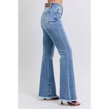 Judy Blue Raw Hem High Rise Bootcut Jeans