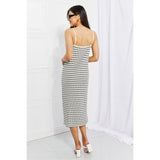 HYFVE One to Remember Striped Sleeveless Midi Dress - Spicie's Boutique