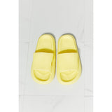 Arms Around Me Open Toe Slide- Yellow - Spicie's Boutique