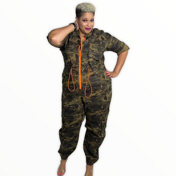 Utility Camo Jumpsuit - Spicie's Boutique