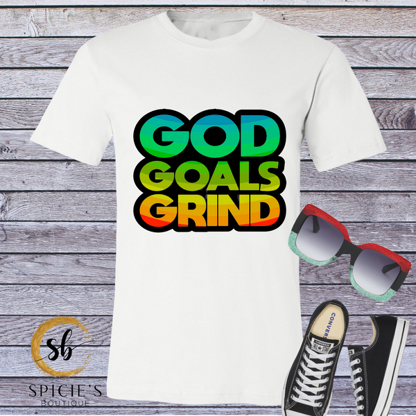 God Goals Grind T-shirt - Spicie's Boutique