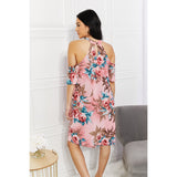 Fresh-Cut Flowers Cold-Shoulder Dress - Spicie's Boutique