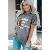 Football Graphic Short Sleeve T-Shirt - Spicie's Boutique